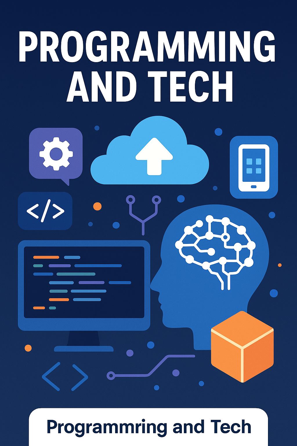 Illustration of programming and technology tools and trends